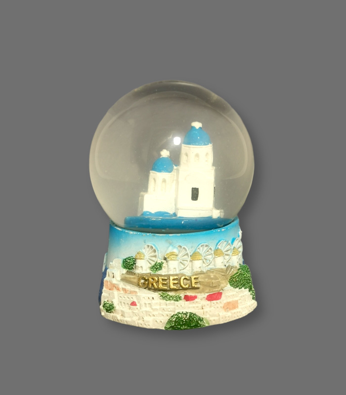 Νερόμπαλα Greece με εκκλησία