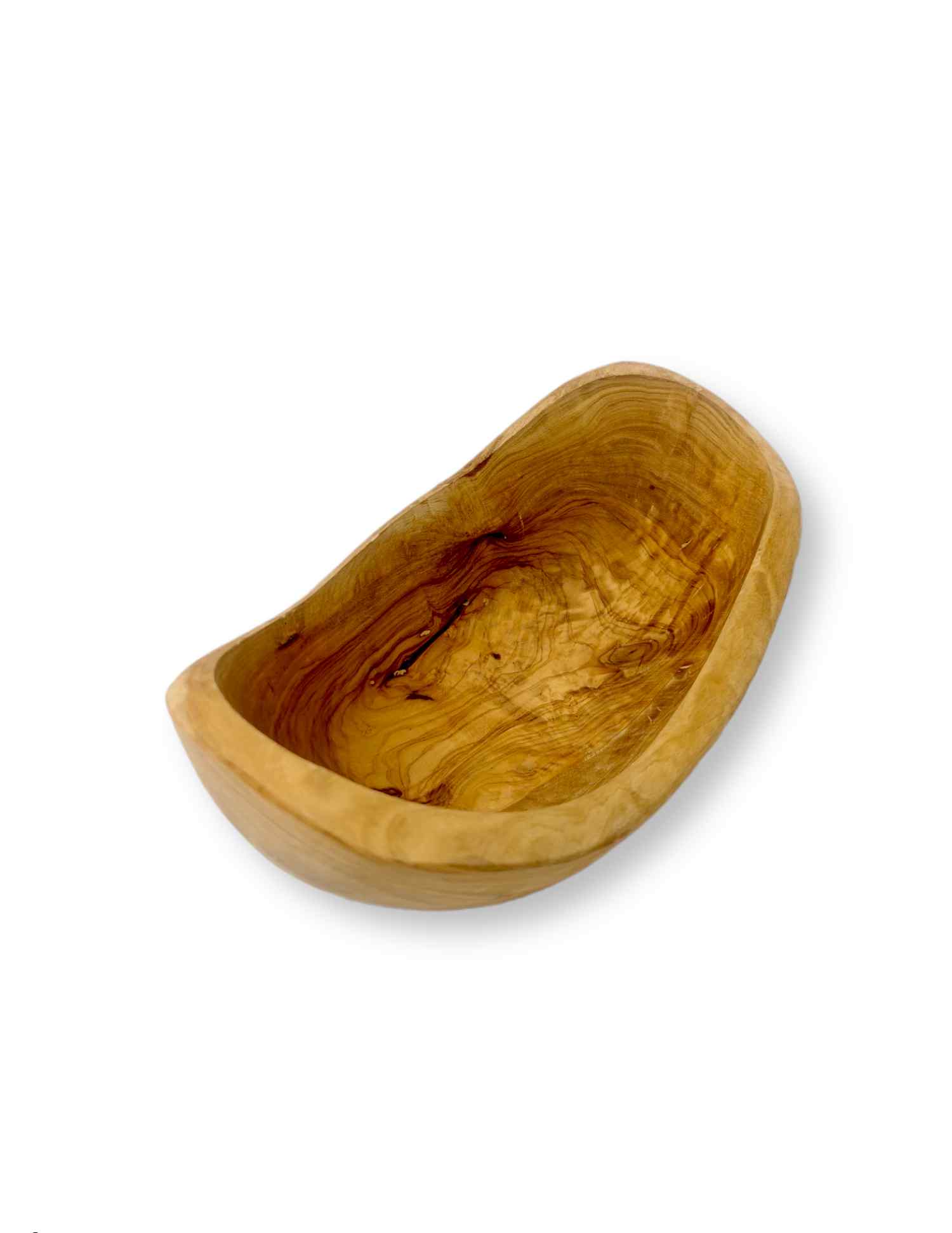 Βαθύ μπωλ σερβιρίσματος από ξύλο ελιάς